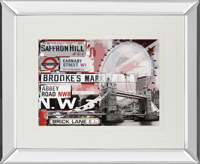 Classy Art Saffron Hill by Andrew Cotton Mirror Framed Wall Art-0