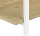 Monarch Specialties Inc. 48"L Natural Console Table with White Metal Frame -4