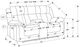 Monarch Specialties Inc. Beige 63" Upholstered Power 2-Seater Reclining Loveseat with Console-2