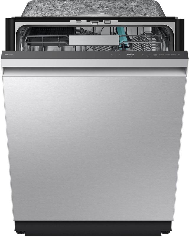 Samsung Bespoke 24" Fingerprint Resistant Stainless Steel Top Control Built-In Smart Dishwasher with 3rd Rack Washing System-2