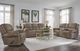 Corinthian Furniture Burr Ridge Hazelnut Power Reclining Loveseat with Console-1