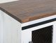 International Furniture Direct Pueblo Brown Top Sofa Table with White Base-4