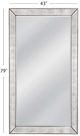 Bassett Mirror Beaded Silver Floor Mirror-3