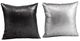 A & B Home 2-Piece Black/Silver Throw Pillow Set-1