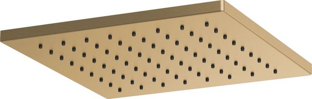Brizo Essential™ Brilliance® Luxe Gold® 12" Linear Square Single-Function Raincan Shower Head-0