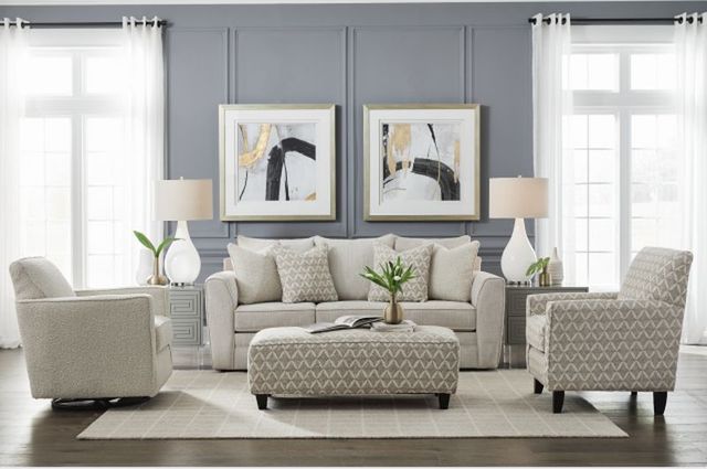 Fusion Furniture Wowza Bynum Sand Cocktail Ottoman-1