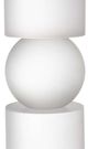 A & B Home Palisade White Medium Glass Candle Holder-1