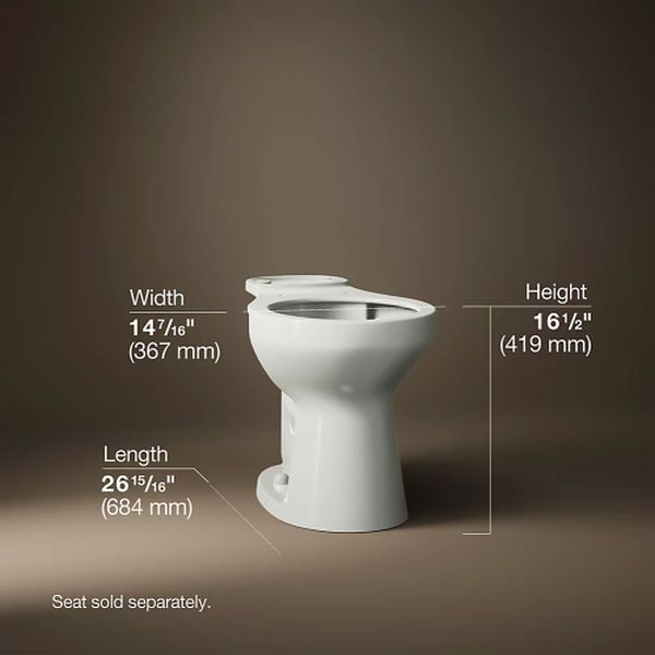 KOHLER® Cimarron® Dune Round-Front Toilet Bowl-3