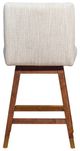 Armen Living Basila Beige/Brown Oak Swivel Counter Stool-4
