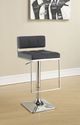 Coaster® Alameda Chrome/Gray Adjustable Bar Stool-1
