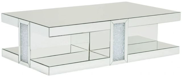 Michael Amini® Montreal™ Mirrored Cocktail Table-0