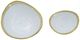 A & B Home 2-Piece Gold/White Ceramic Bowl Set-2