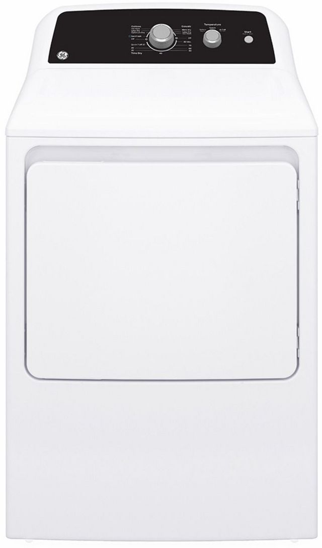 GE® 6.2 Cu.Ft. White Top Load Electric Dryer with SaniFresh Cycle