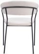 Zuo® Modern Josephine 2-Piece Black/Cream Dining Arm Chair Set-4