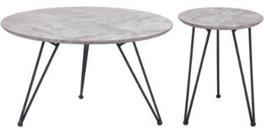 Zuo® Modern Kerris 2-Piece Black/Gray Coffee Tables-0