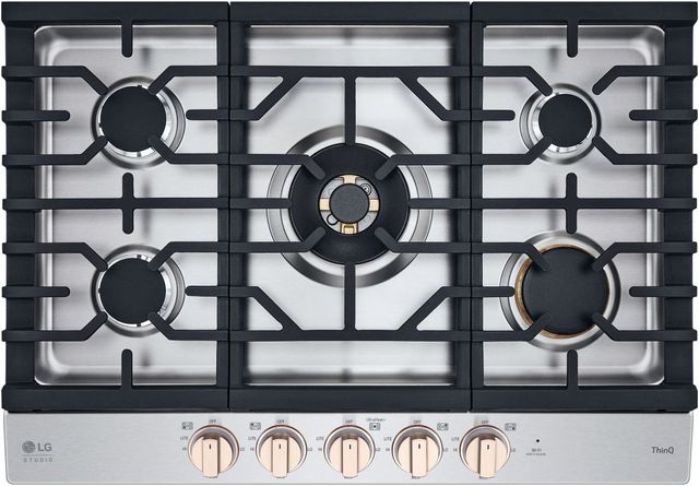 LG Studio 30" Essence White Gas Cooktop-0