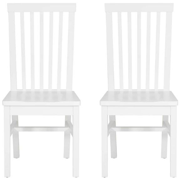 Linon Tory 2-Piece White Dining Chair Set-3