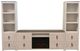 Million Dollar Rustic 3-Piece Antique Bronze/Frosted White Entertainment Center Set-0