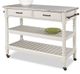 homestyles® General Line Off-White Kitchen Cart-1