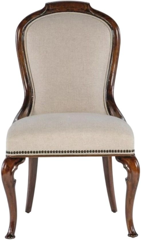 Hooker® Furniture Charleston Chateau Linen/Maraschino Cherry Dining Side Chair-2