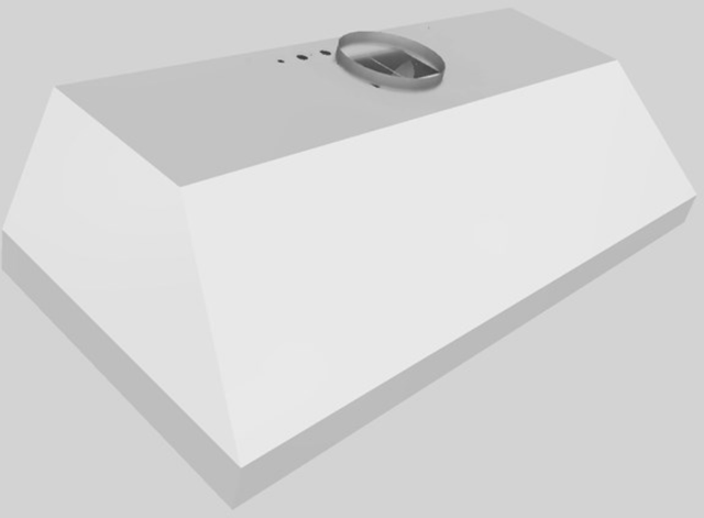 Vent-A-Hood® 54" White Wall Mounted Liner Insert-4