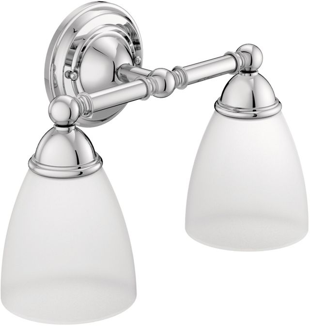 Moen® Brantford™ Chrome Two Globe Bath Light-0