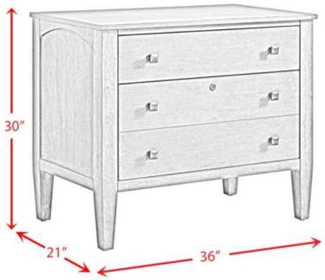 Elements International Portico Brown Oak File Cabinet-2