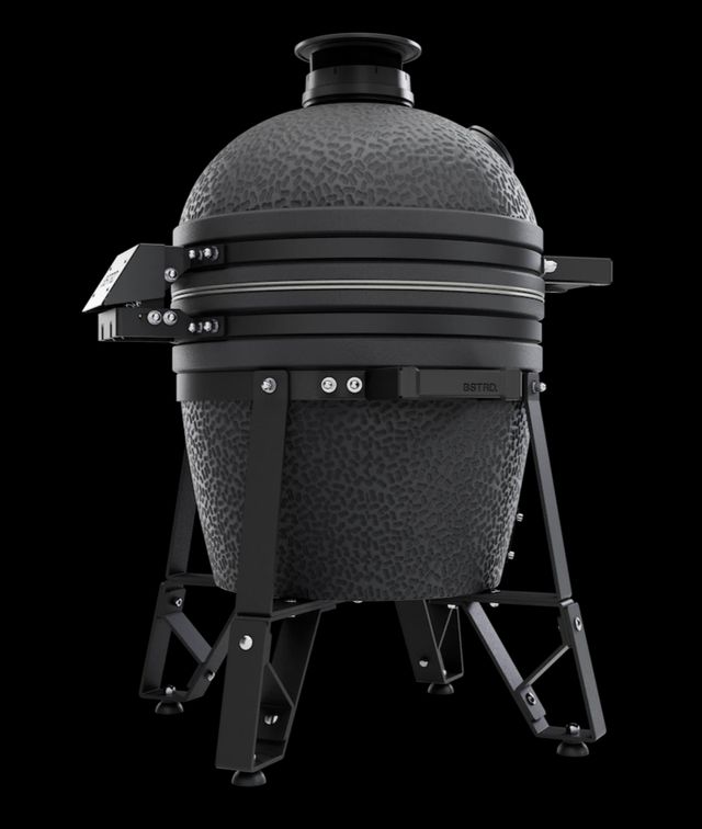 BSTRD® Compact Complete Graphite Freestanding Charcoal Kamado Grill-4