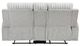 Homelegance® Benton Light Gray Double Manual Reclining Loveseat with Center Console-3