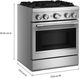 KitchenAid® 30" Stainless Steel 4 Burner Pro Style Dual Fuel Range with No Preheat Air Fry Mode-2