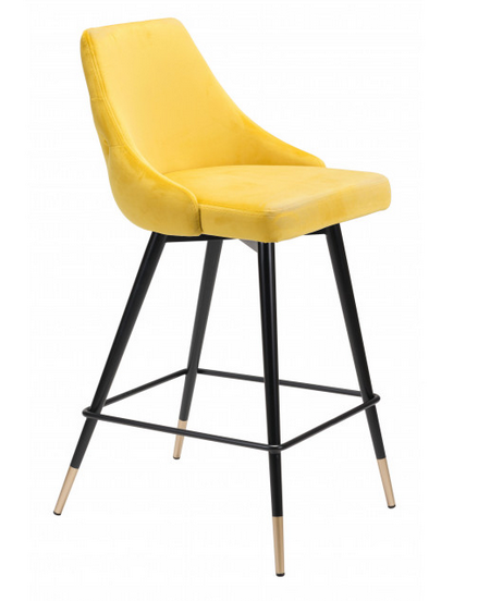 Zuo® Modern Piccolo Yellow Counter Chair-0