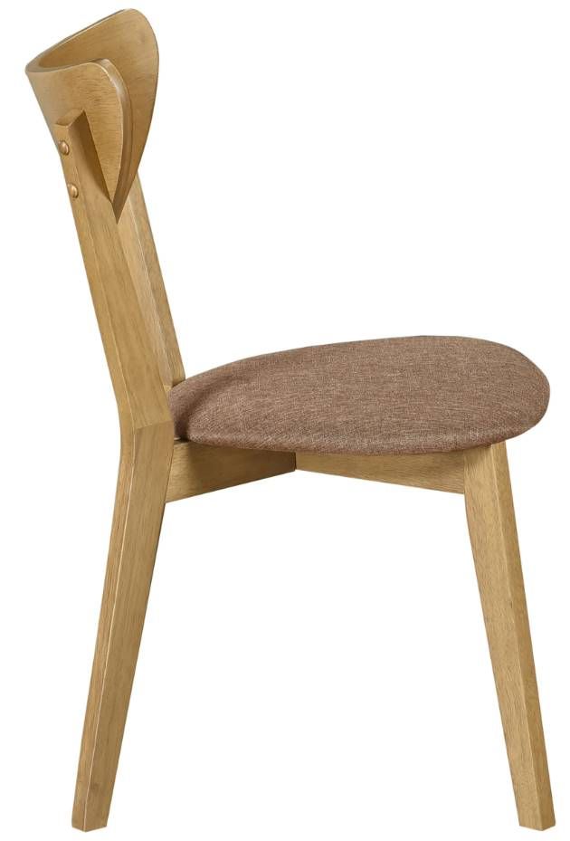 Coaster® Elowen 2-Piece Light Walnut/Brown Dining Side Chair Set-2