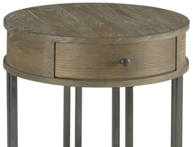 England Furniture Saddletree Brown Round End Table-1