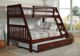 Donco Kids Dark Cappuccino Mission Twin/Full Bunk Bed With Trundle-0