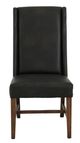 International Furniture Direct Riverwood Black/Brown Side Chair-1