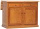 American Heartland Manufacturing Oak Flip-Up Kitchen Island-0