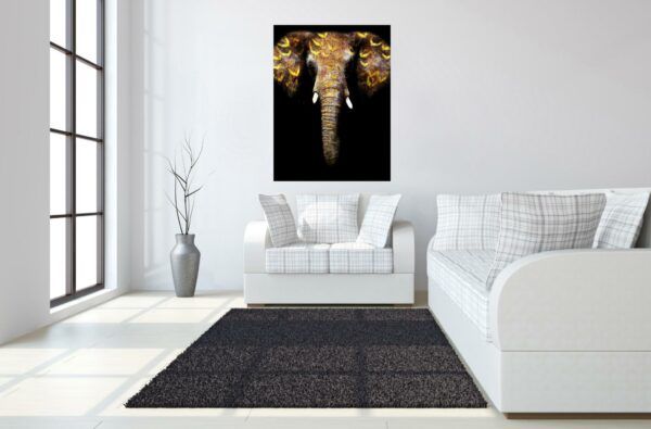 Classy Art Style 32 Floating Tempered Glass with Foil Wall Art-2