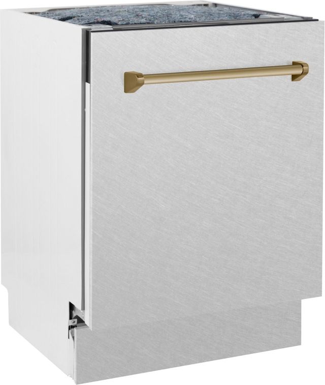 ZLINE Autograph Edition 24" Satin Stainless Steel Built In Dishwasher-2