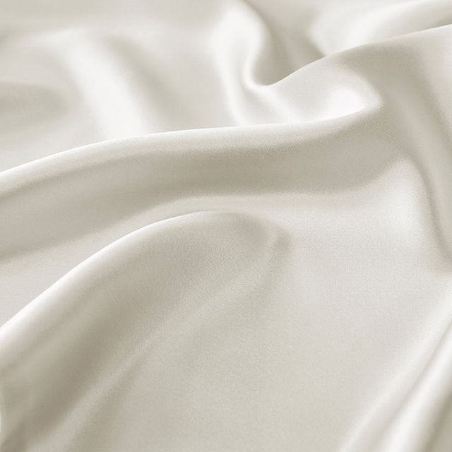 Olliix by Madison Park Silk 100% Mulberry Single Ivory King Pillow Case-2