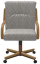 Chromcraft Customizable Denton Caster Swivel Dining Chair-5