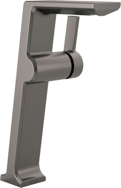 Delta Pivotal® Lumicoat® Black Stainless Single Handle Vessel Bathroom Faucet-0