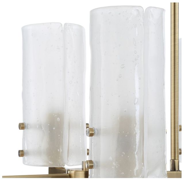 Uttermost® Mistie Antique Brass Linear Chandelier-4