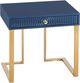 TOV Furniture Janie Blue Lacquer Side Table-2