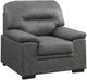 Mazin Furniture Michigan Dark Gray Upholstered Accent Chair-0