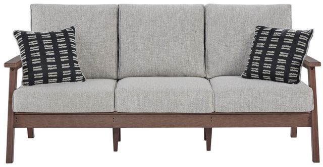 Signature Design by Ashley® Emmeline Beige/Brown Fabric/Polyethylene Outdoor Sofa-1