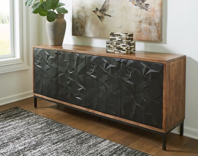 Signature Design by Ashley® Dorannby Black/Brown Accent Cabinet-7