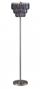 Furniture of America® Meg Black/Chrome Floor Lamp-0