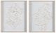 Crestview Collection Natural Florals 2-Piece Whitewash Wall Art Set-0