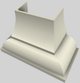 Vent-A-Hood® Designer Series 48" Biscuit Wall Mounted Range Hood-5