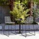 Armen Living Shasta Black/Gray Rope/Steel Outdoor Counter Stool-1